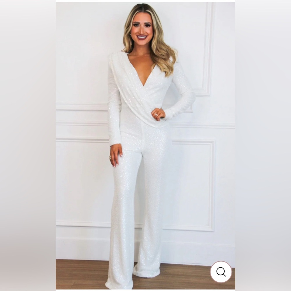 Bridal Bella and Bloom Sequin Jumpsuit wedding